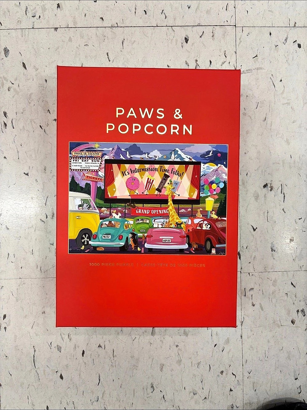 Hobbry Paws & Popcorn Coffee Table Book in Red Like New